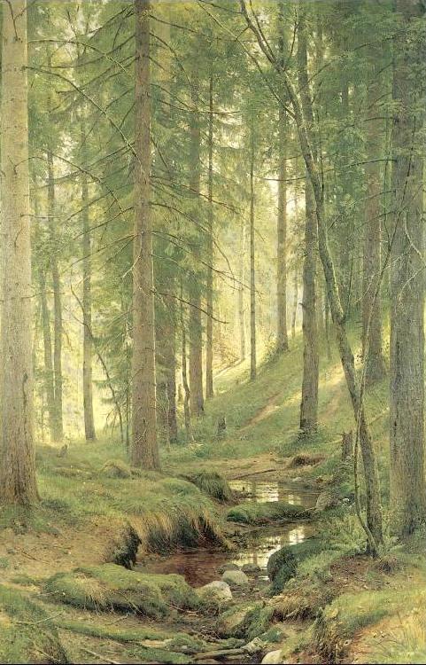 Brook in a Forest, Ivan Shishkin